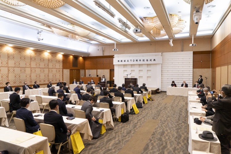 県農業の発展へ尽力 福岡県農業機械商業協同組合が創立70周年記念式典開く